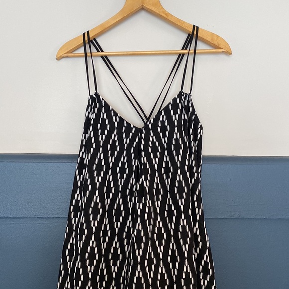 NWT Banana Republic Ikat Patio Dress in Black  6 - Picture 4 of 12